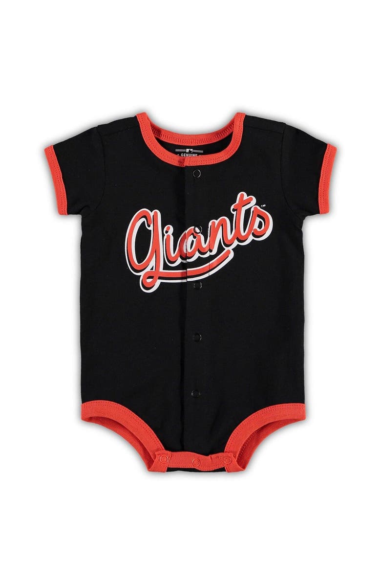 Outerstuff Infant Black San Francisco Giants Power Hitter Romper, Main, color, Black