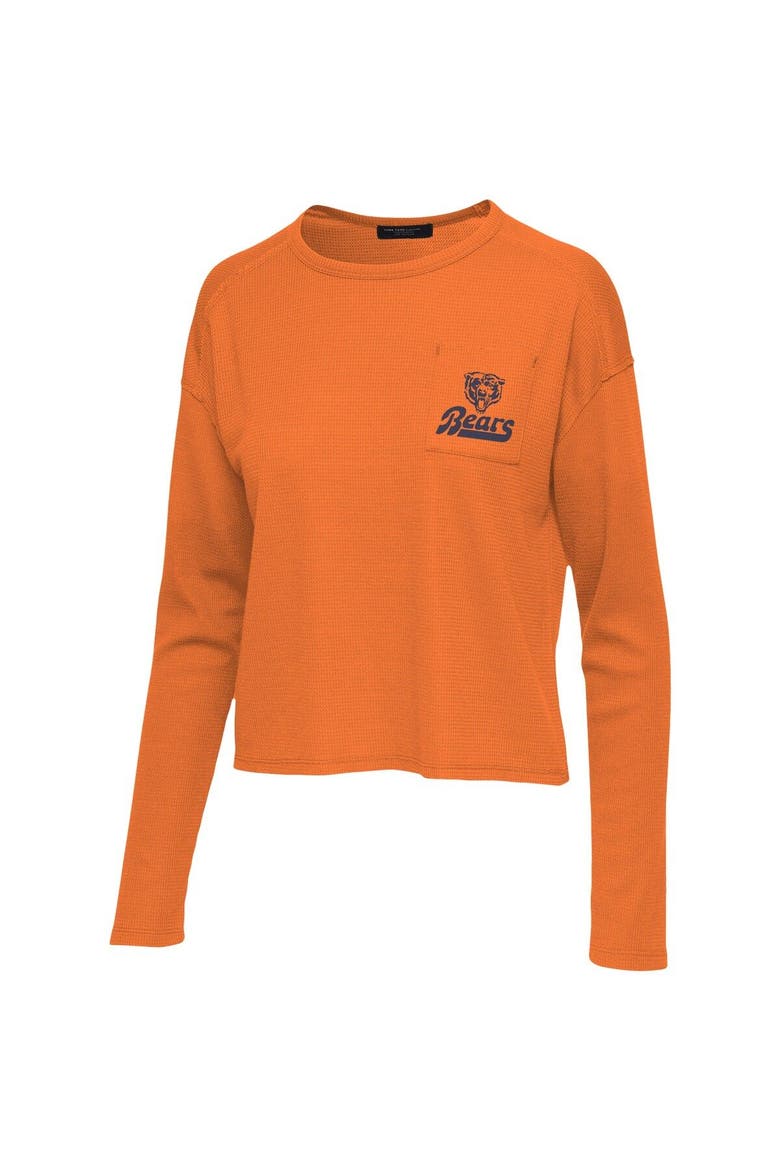 Women's Junk Food Orange Chicago Bears Pocket Thermal Long Sleeve T-Shirt, Alternate, color, Orange