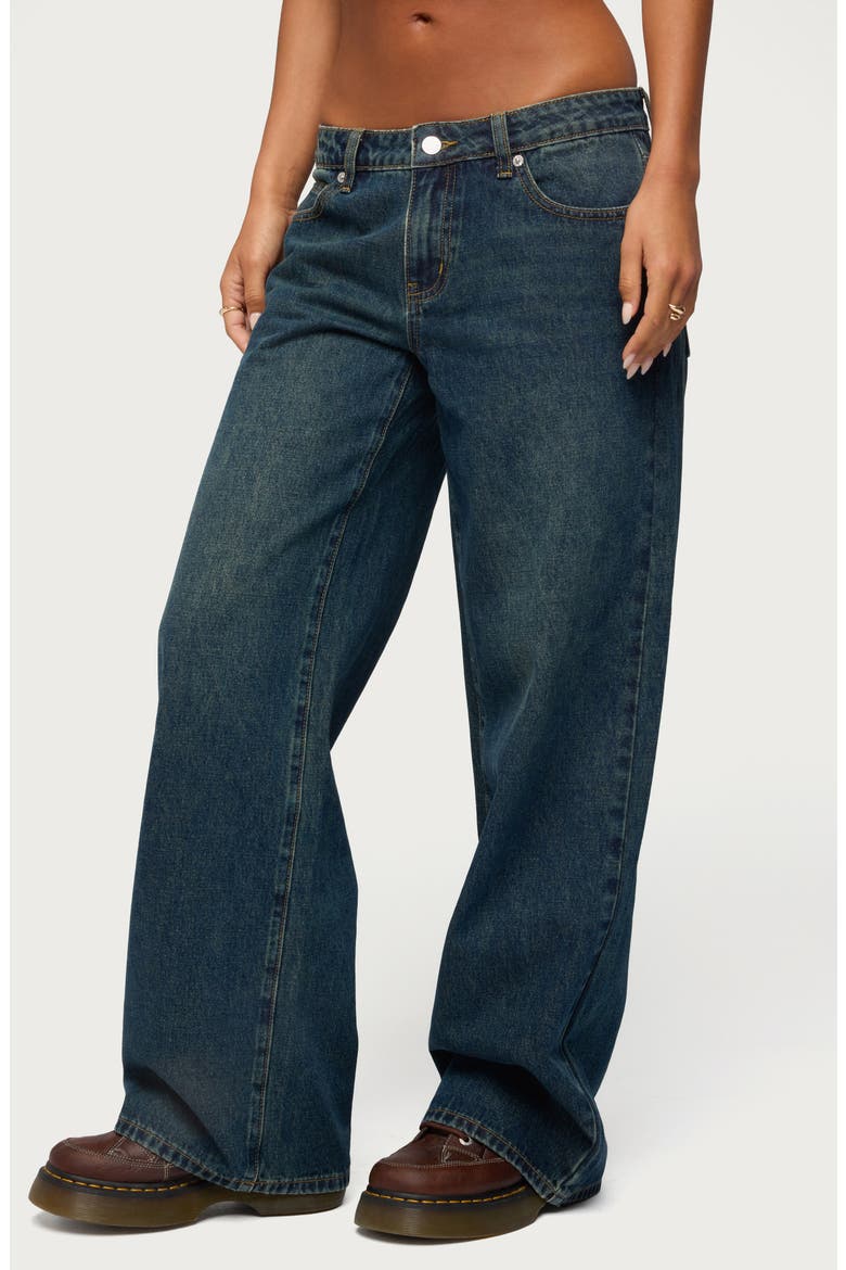 Raelynn Washed Low Rise Baggy Wide Leg Jeans, Alternate, color, TWILIGHT-BLUE