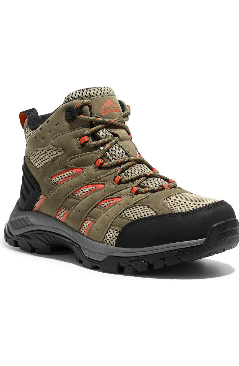 Nortiv8 Waterproof Hiking Boot, Main, color, Brown/ Orange