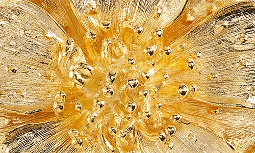 Kenneth Jay Lane Dogwood Flower Brooch In Gold