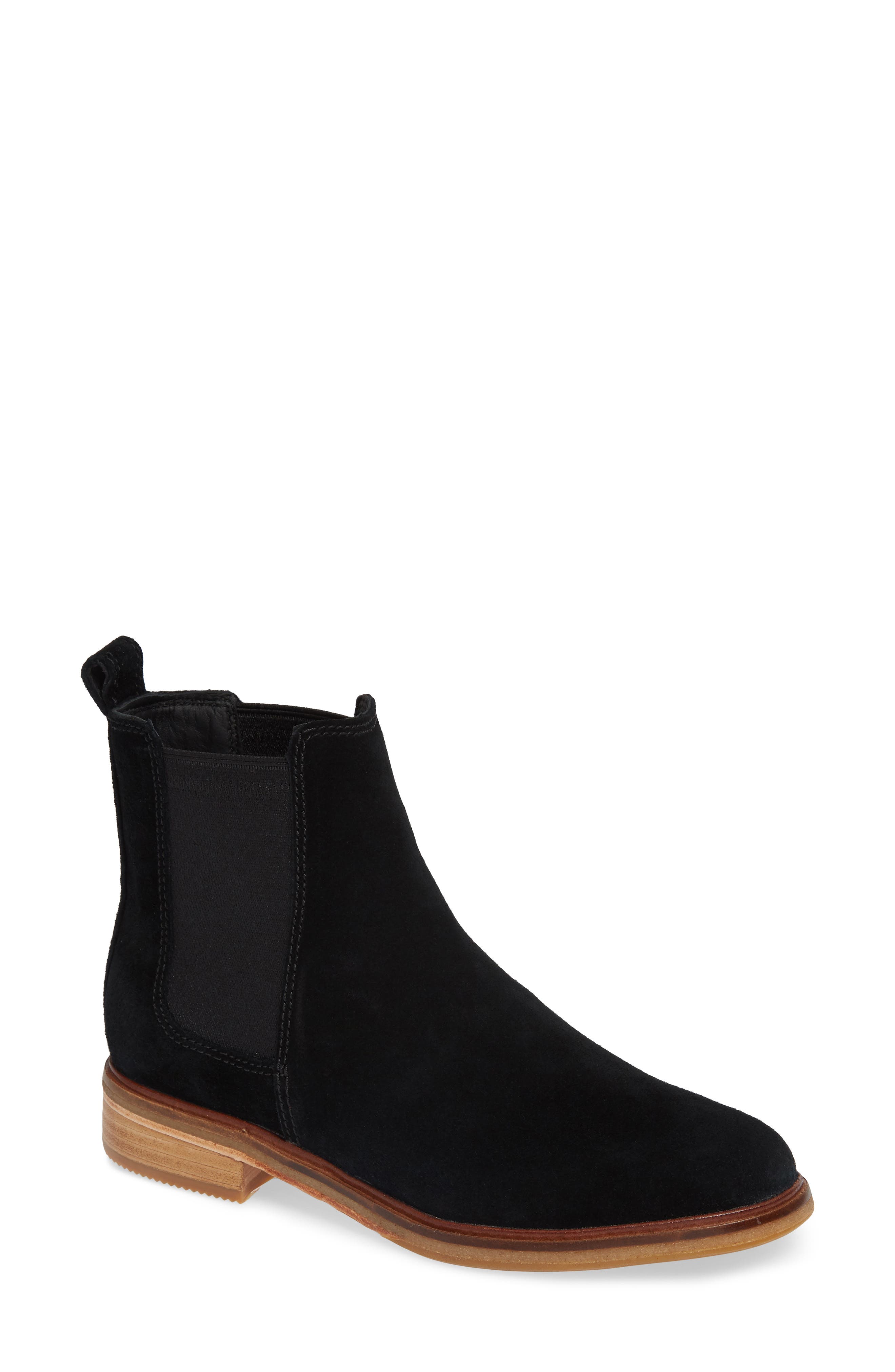 Clarkdale Arlo Boot, Main, color, BLACK SUEDE