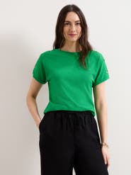 Phase Eight Suzie Shoulder-Button Relaxed T-Shirt