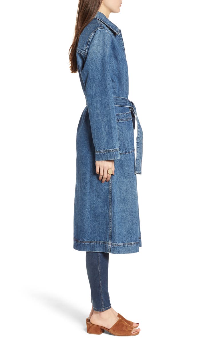 Madewell Denim Duster, Alternate, color, 