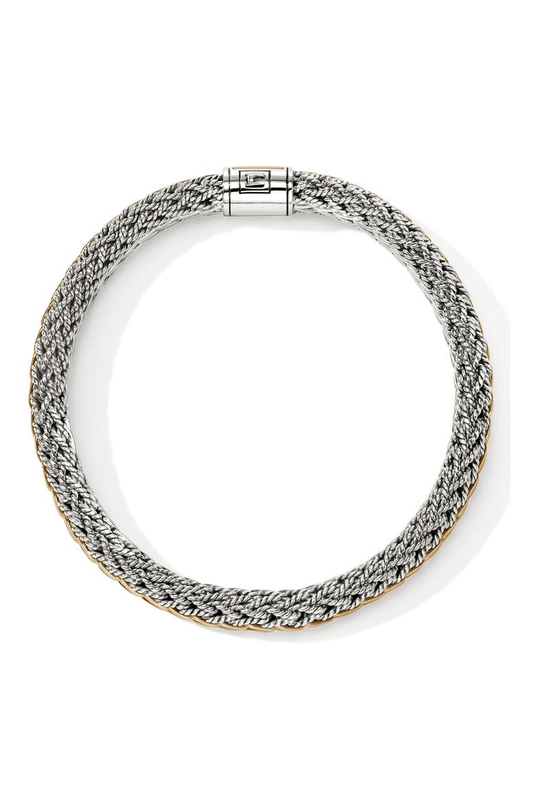 Icon Reversible Bracelet, 7.5mm, Alternate, color, SILVER AND GOLD