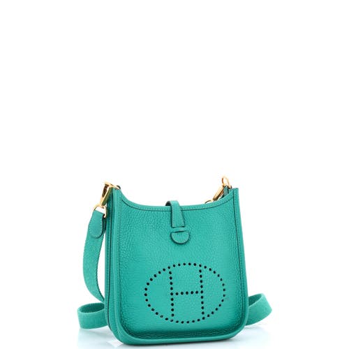 Pre-owned Hermes Hermes Evelyne Bag Gen Iii Clemence Tpm In Green