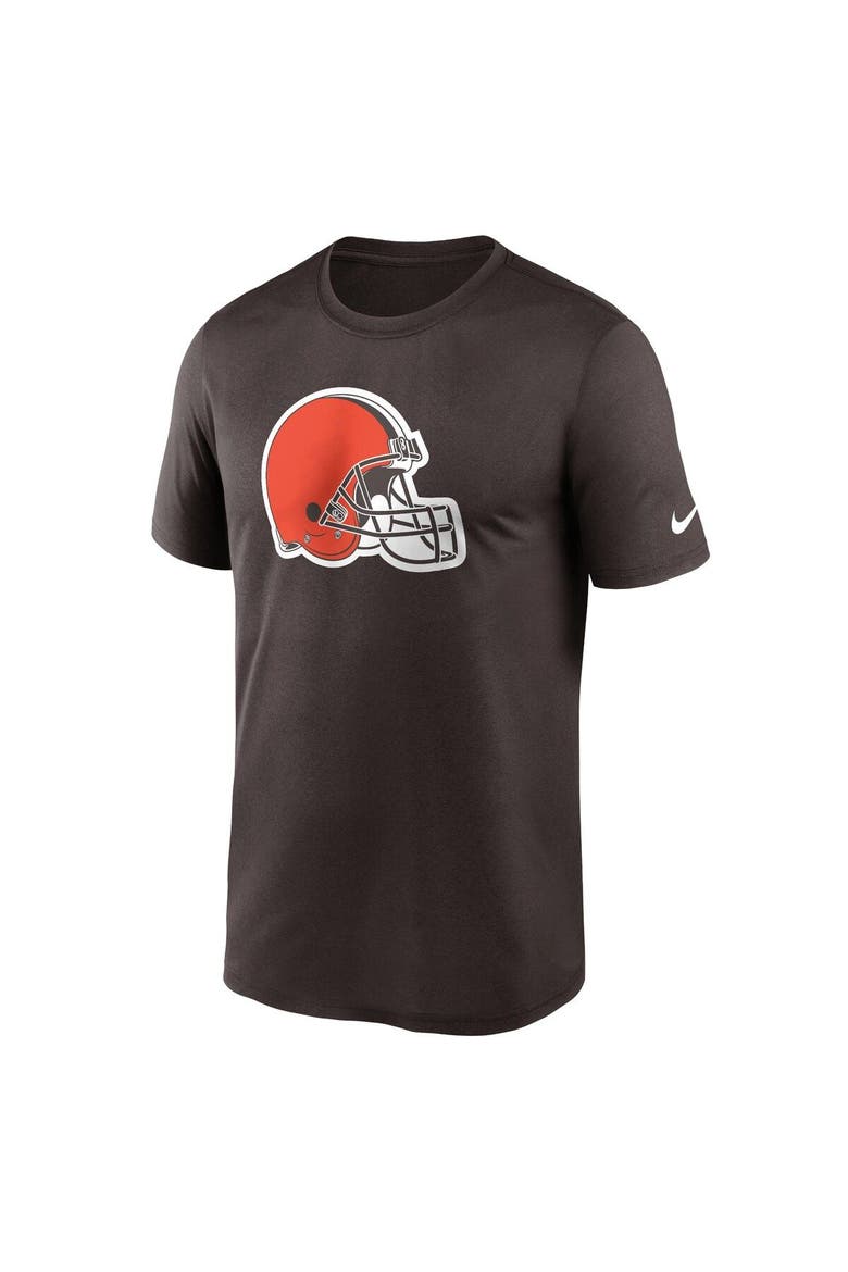 Men's Nike  Brown Cleveland Browns Legend Logo Performance T-Shirt, Alternate, color, Brown