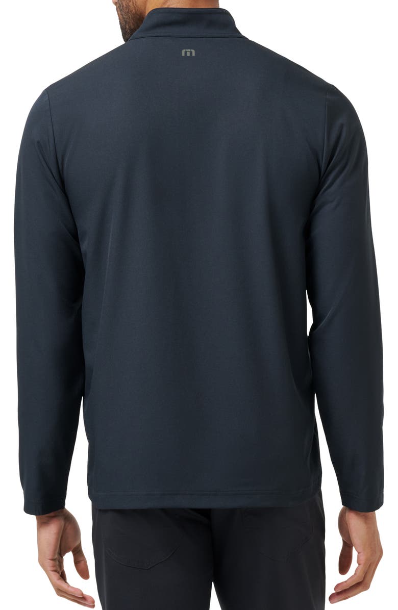 TravisMathew Quick Jaunt Quarter Zip Pullover, Alternate, color, Black