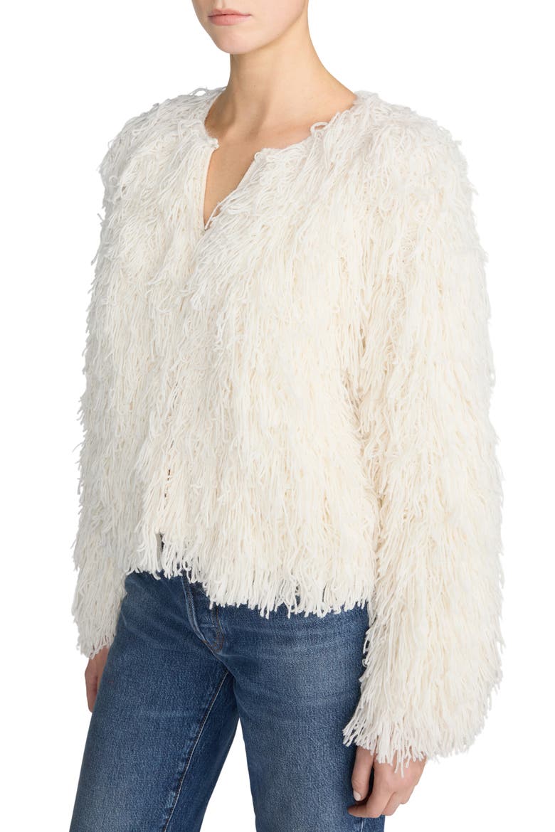 The Fringe Sweater Jacket, Alternate, color, ECRU