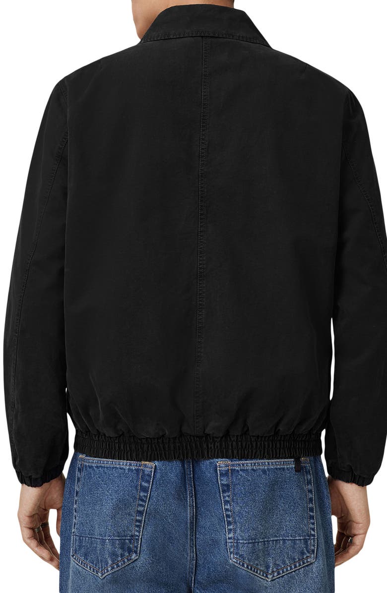 AllSaints Holman Cotton Jacket, Alternate, color, Faded Black