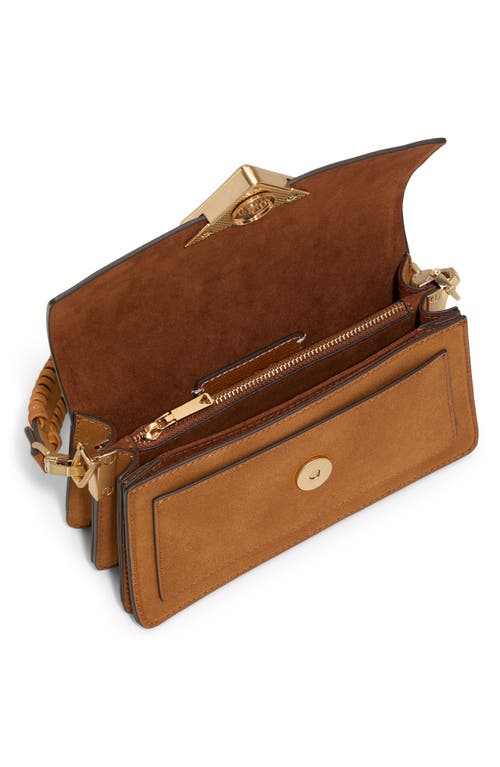Aldo Luxehandle Faux Leather Shoulder Bag In Brown