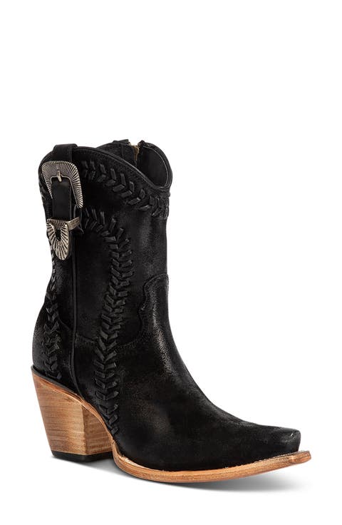 Freya Leather Western Bootie