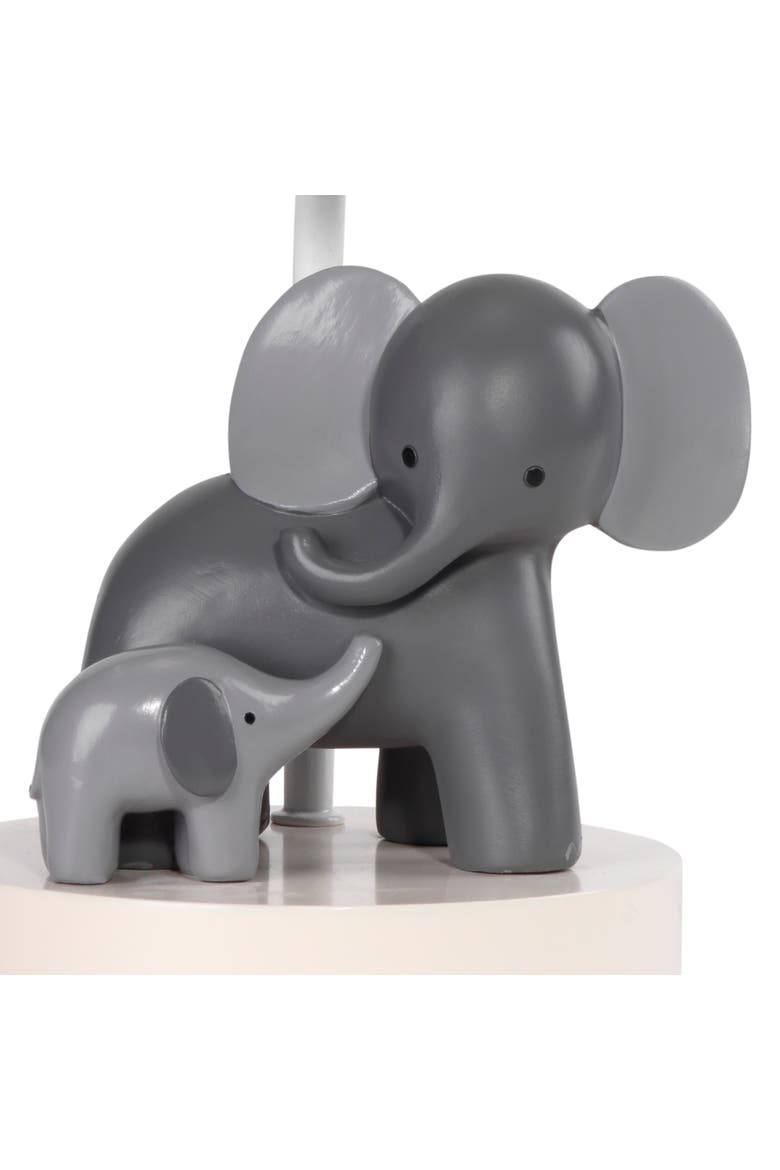 Me & Mama Elephant Nursery Lamp with Shade & Bulb, Alternate, color, Gray