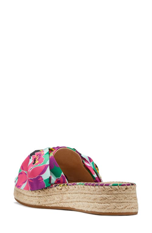 Kate Spade New York Lucie Espadrille Platform Slide Sandal In Multi