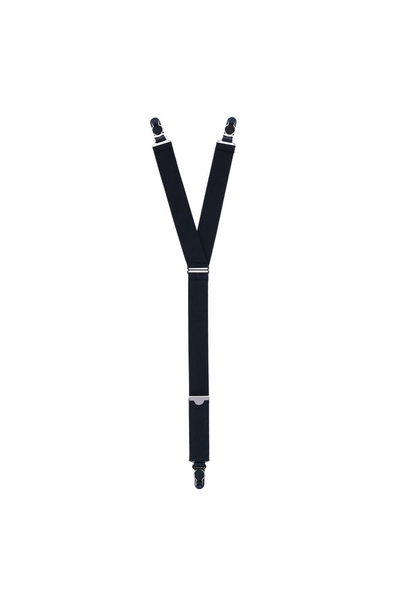 Trafalgar Sutton Elastic Shirt Garters, Main, color, Black