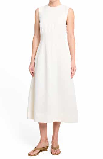 Crew Neck Dress with Darts
