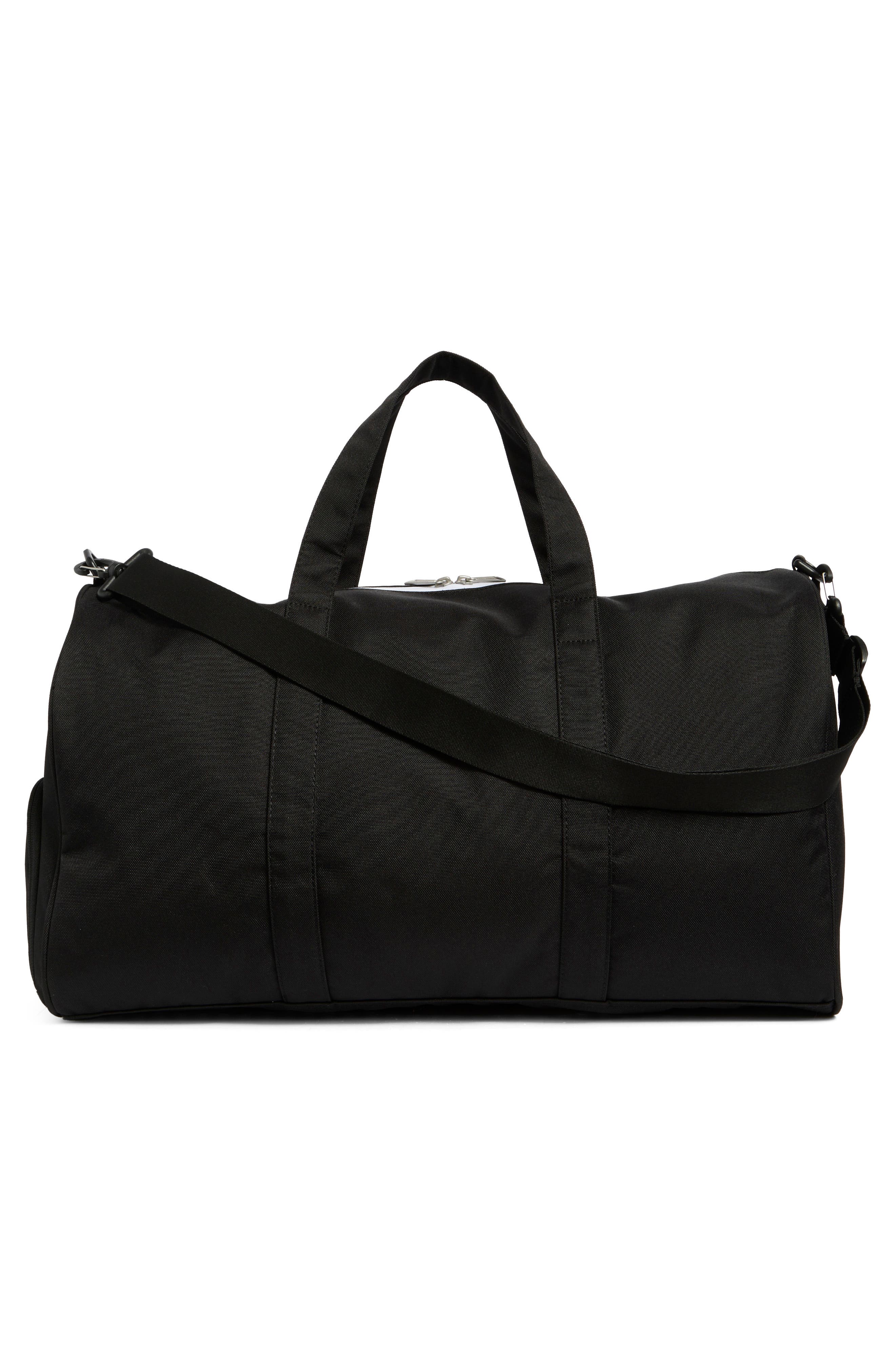 Herschel Supply Co. Novel Recycled Polyester Duffle Bag, Alternate, color, Black