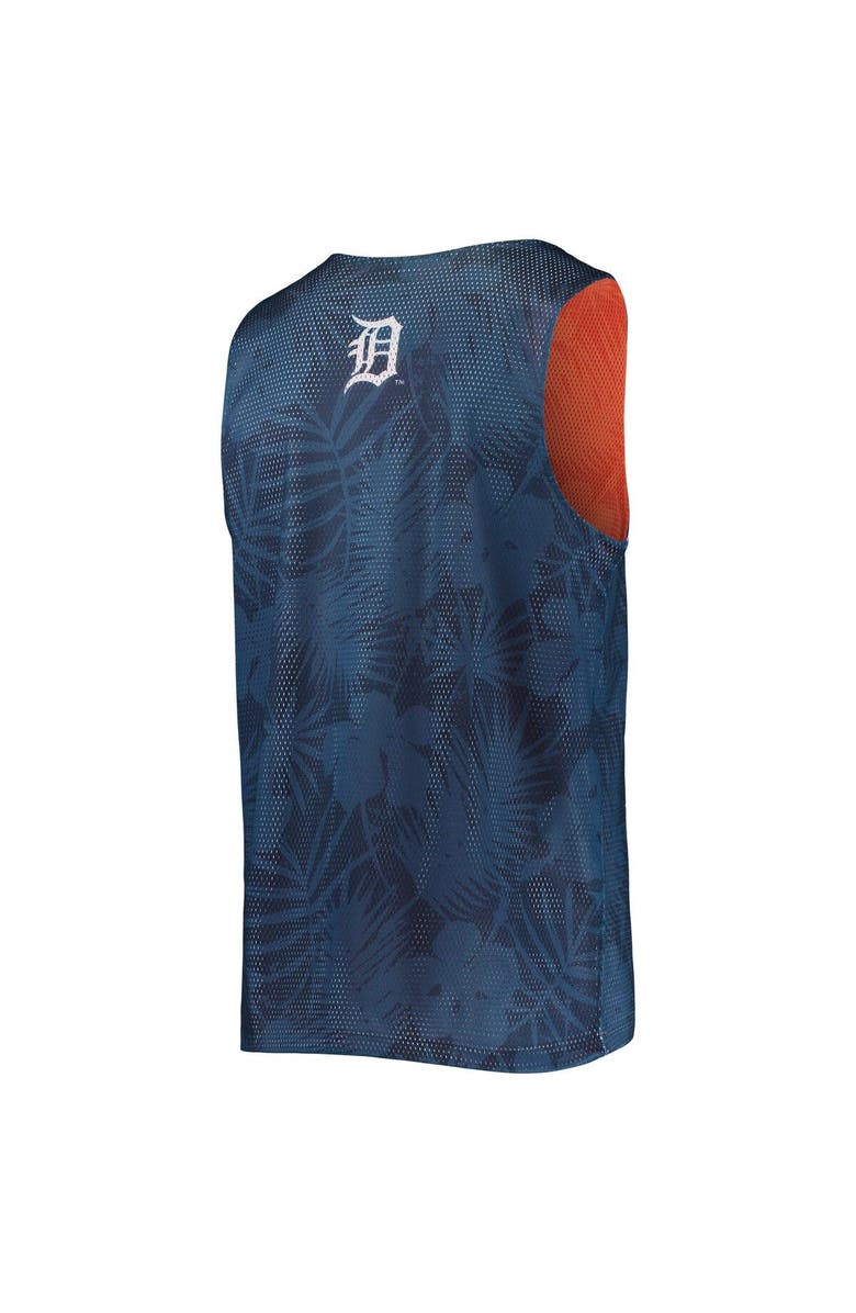 FOCO Men's FOCO Navy Detroit Tigers Floral Reversible Mesh Tank Top, Alternate, color, Navy