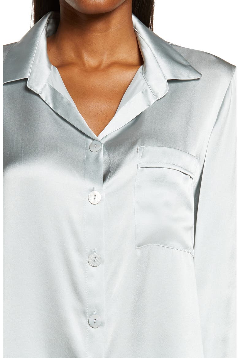 Silk Pajamas, Alternate, color, SAGE