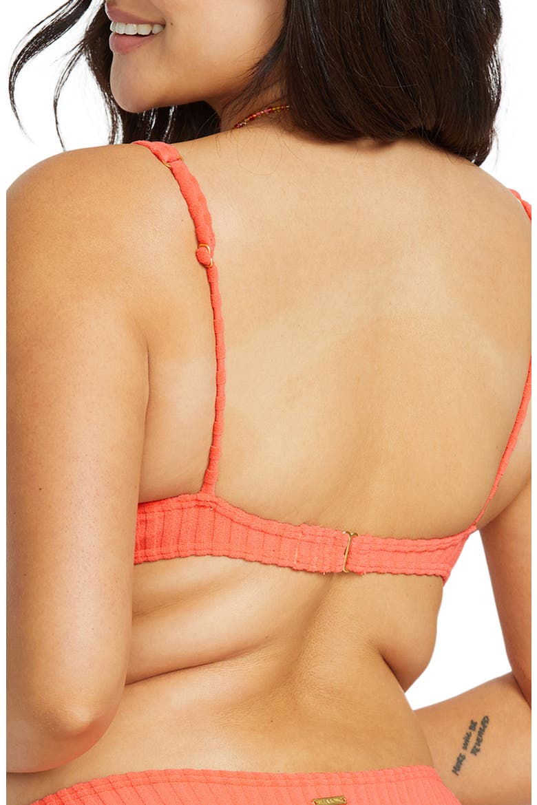 In the Loop Marina Underwire Bikini Top, Alternate, color, PAPAYA