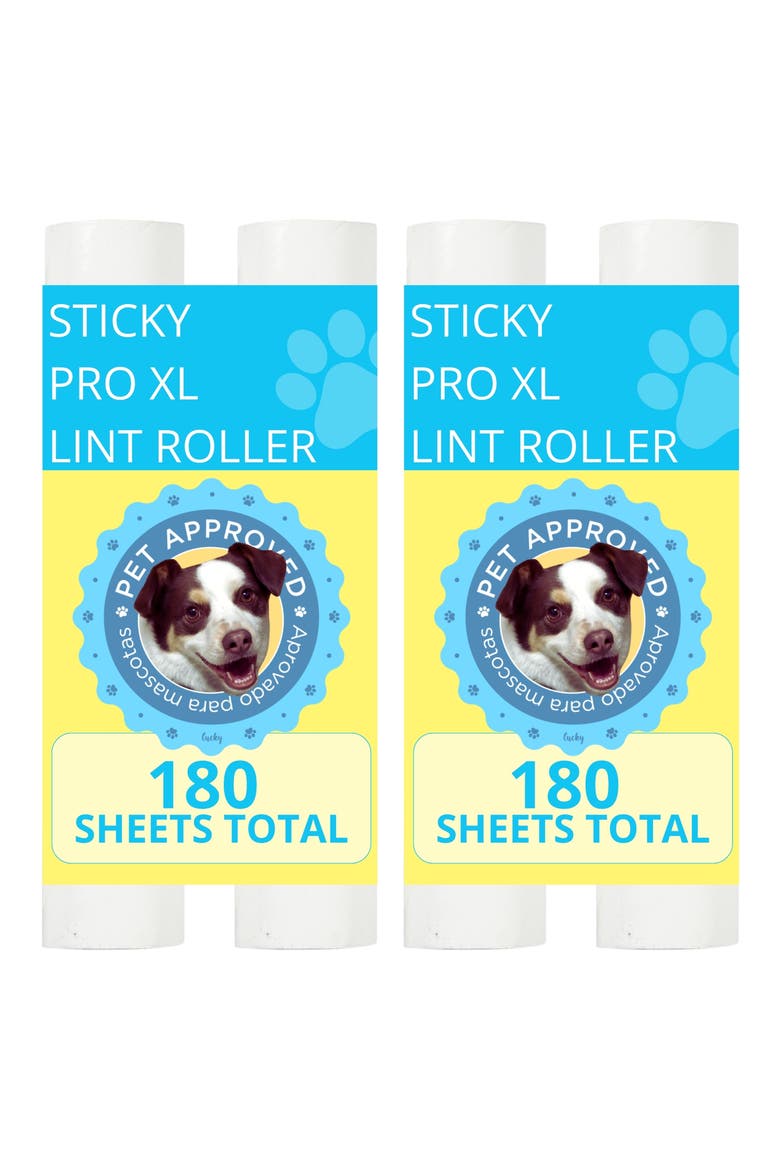 4-Pack StickyPro XL Lint Roller Refills, Main, color, WHITE