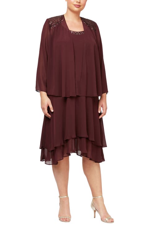 Sequin Beaded Jacket & Dress