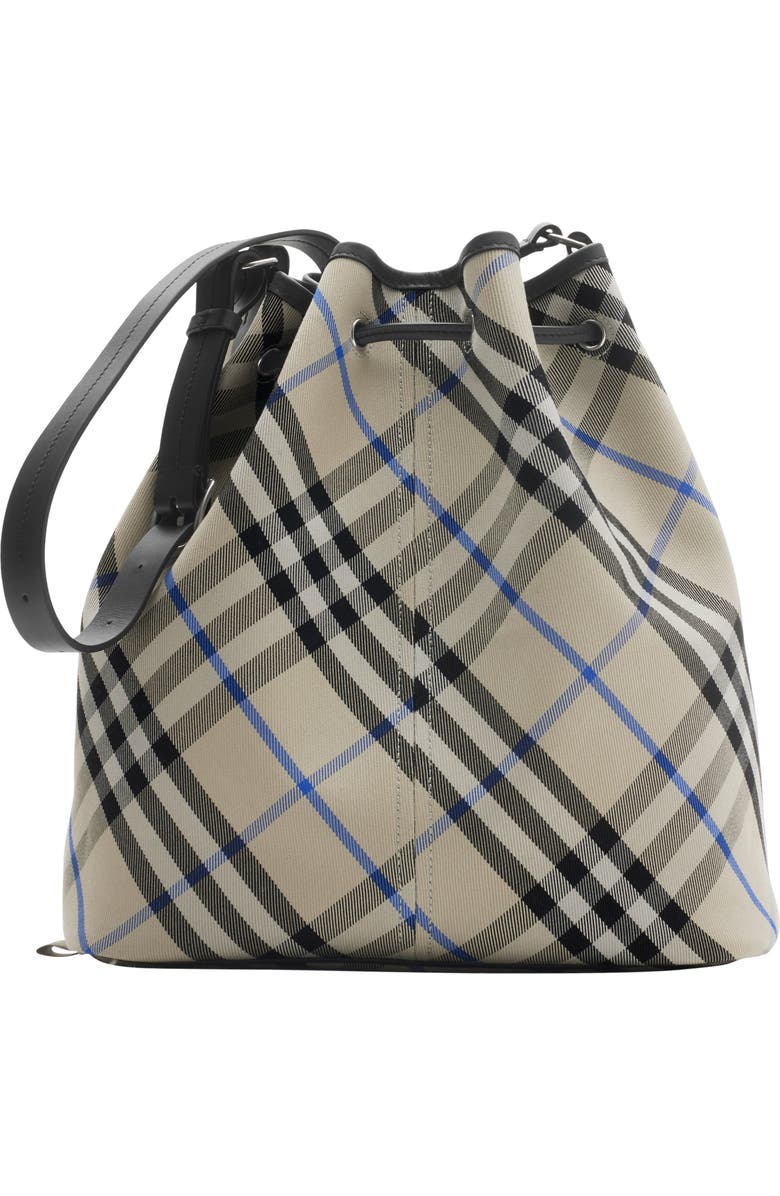 Burberry Medium Check Bucket Bag, Alternate, color,