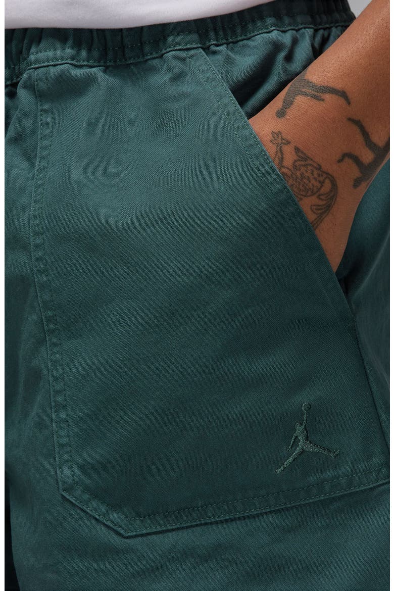 Essentials Woven Shorts, Alternate, color, OXIDIZED GREEN