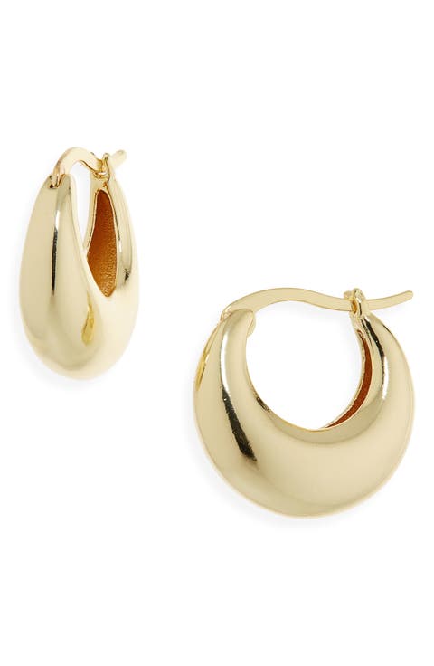 Demi Fine Dome Hoop Earrings