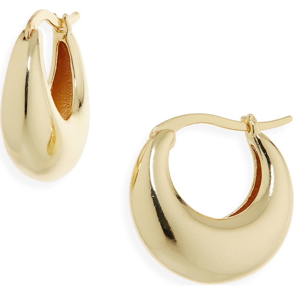 Nordstrom Demi Fine Dome Hoop Earrings In Gold