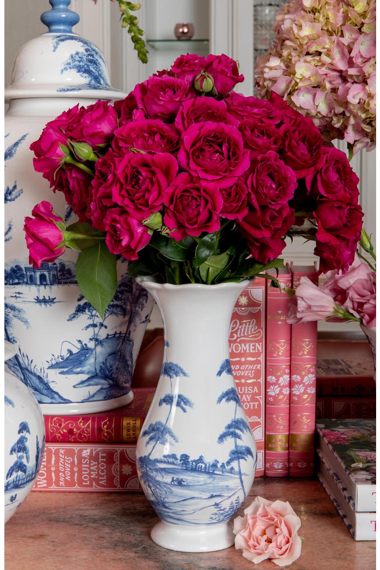 Country Estate 9-Inch Vase, Alternate, color, DELFT BLUE