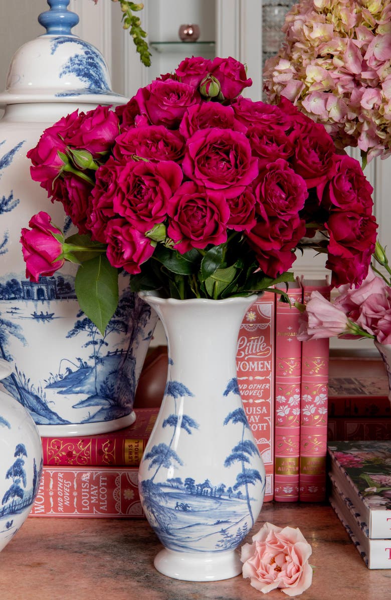 Juliska Country Estate 9-Inch Vase, Alternate, color, Delft Blue