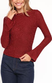 Petal & Pup Jasmine Floral Jacquard Knit Top