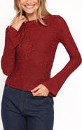 Petal & Pup Jasmine Floral Jacquard Knit Top