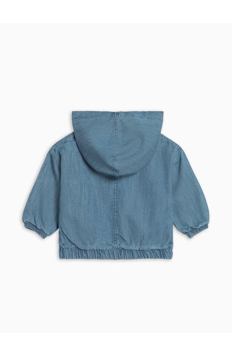 KENDI by Colored Organics Organic Jules Chambray Hooded Jacket, Alternate, color, Chambray