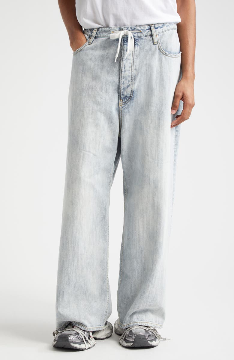 Balenciaga Baggy Denim Jeans, Main, color, 