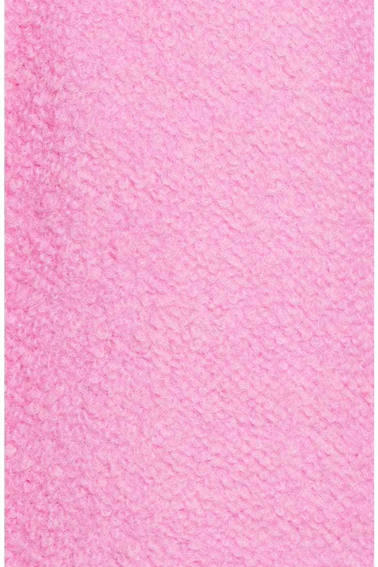Notched Lapel Reefer Coat, Alternate, color, PINK