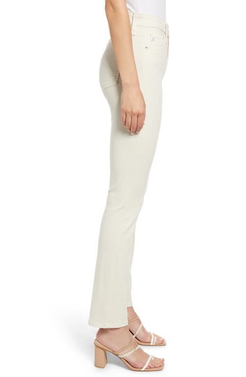 Ag Mari High Waist Slim Ankle Straight Leg Jeans In White Cream