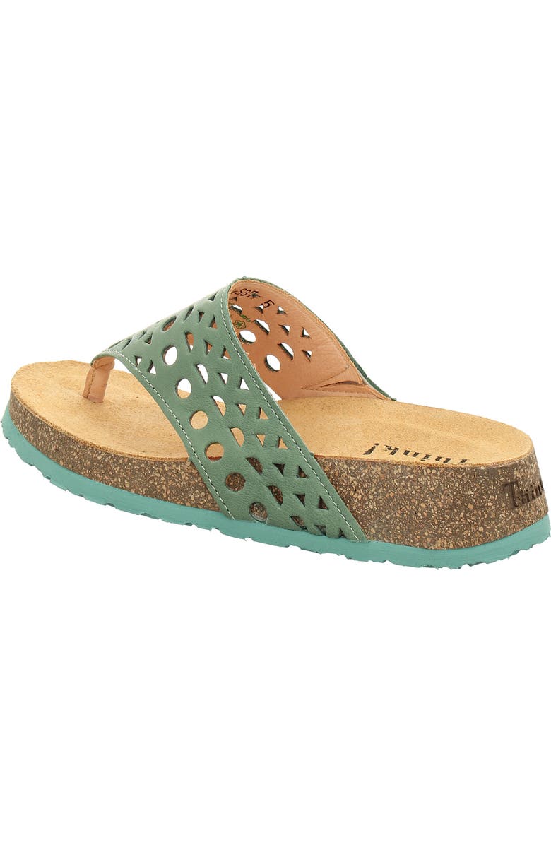 Think! Koak Perforated Sandal, Alternate, color, Verdolina