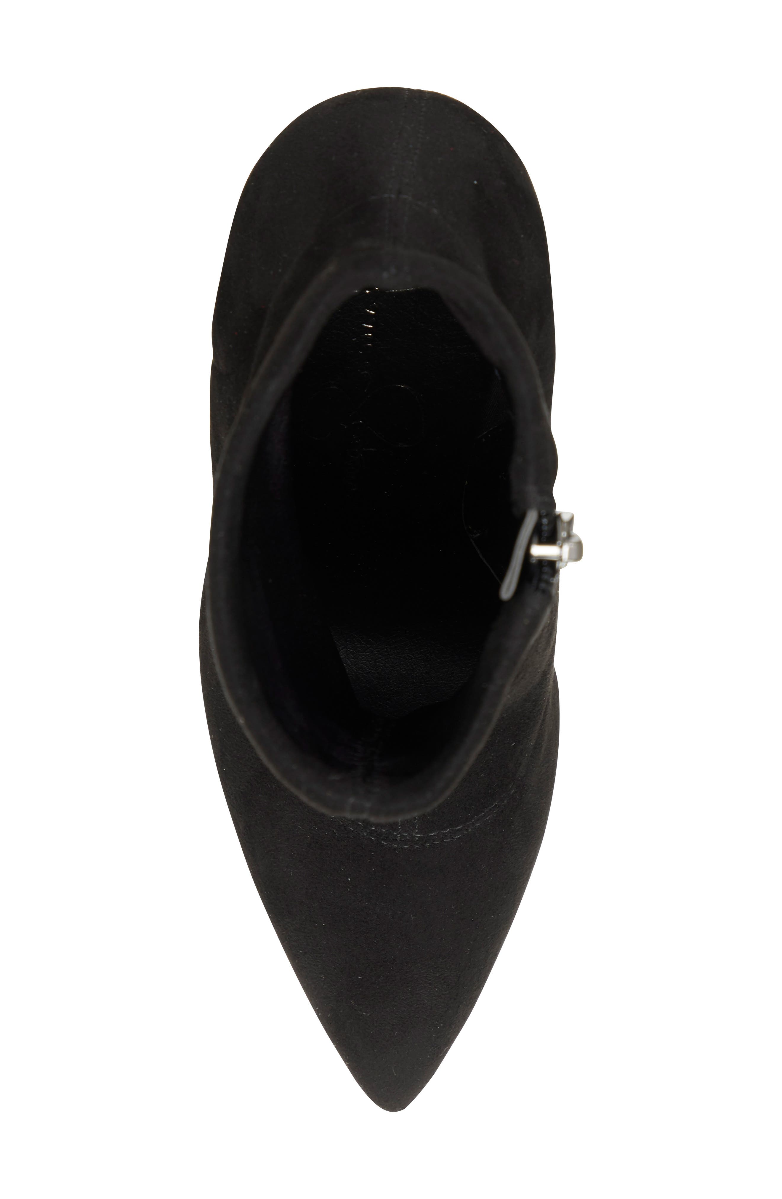 Lailra Pointed Toe Stiletto Boot, Alternate, color, BLACK SUEDE