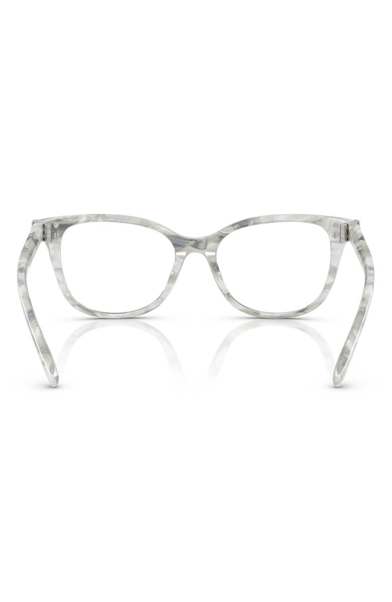 Tory Burch 51mm Square Optical Glasses, Alternate, color, Beige