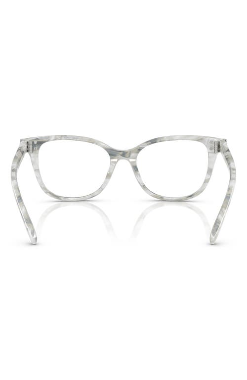 Tory Burch 53mm Square Optical Glasses In Matte Beige