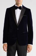 TOM BAINE Peak Lapel Velvet Dinner Jacket