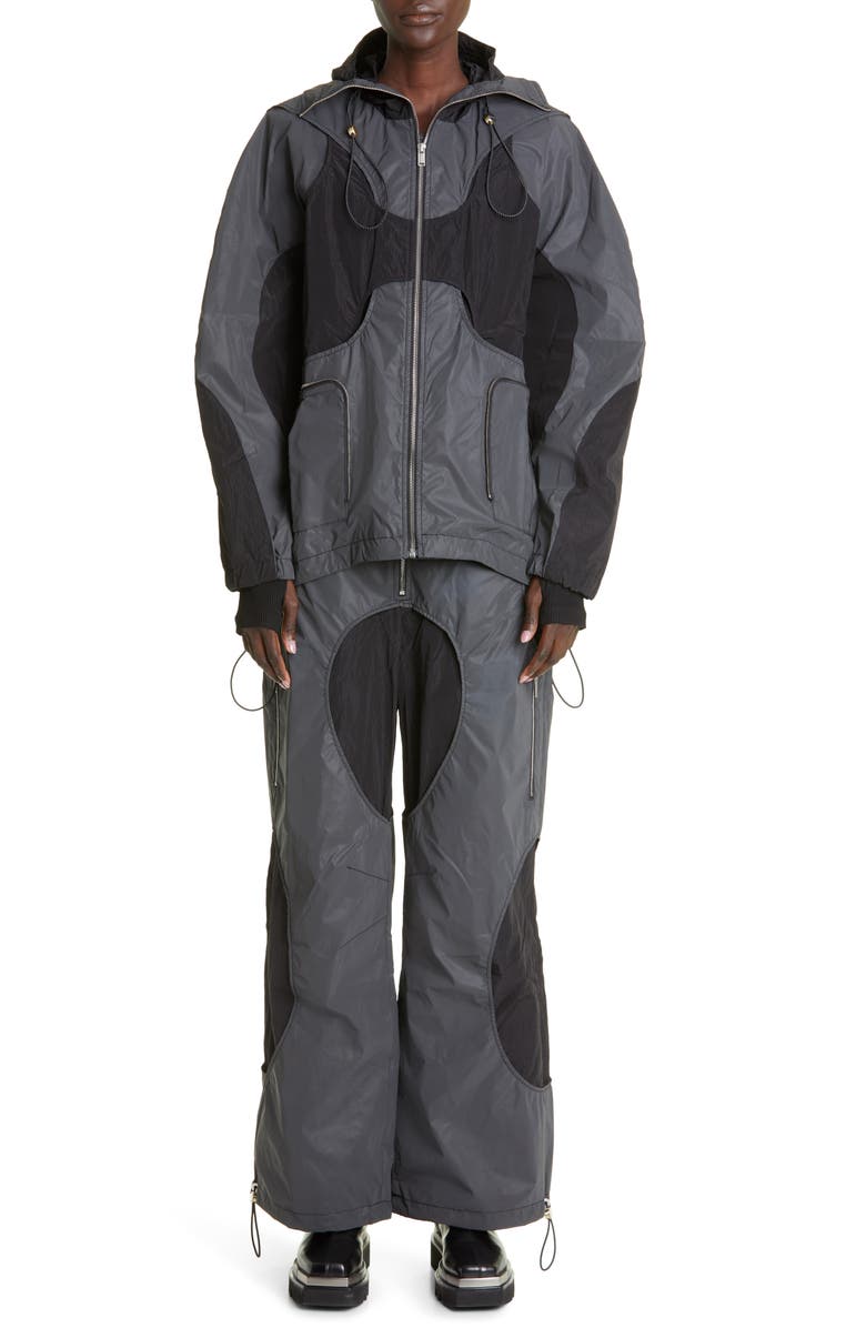 Dion Lee Reflective Hooded Windbreaker, Alternate, color, 