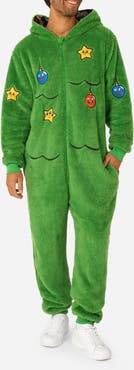 OppoSuits Merry Jinglejoy Hooded Fleece Jumpsuit