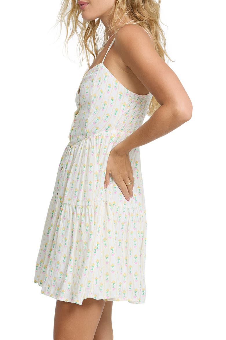 Prairie Days Floral Minidress, Alternate, color, SALT CRYSTAL