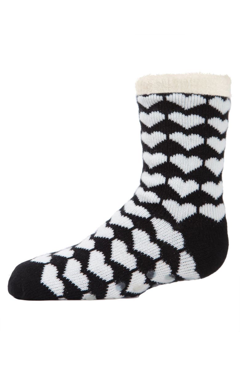 MeMoi Hearts Galore Girl's Cozy Non-Slip Socks, Main, color, 