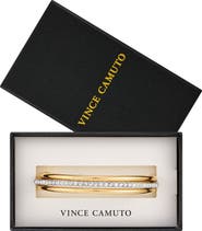 Vince Camuto Pavé Crystal Bangle Bracelet Set
