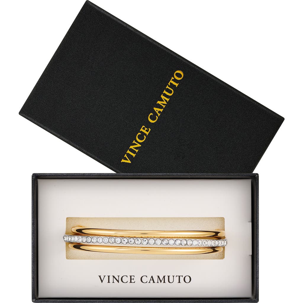 Vince Camuto Pavé Crystal Bangle Bracelet Set In Multi