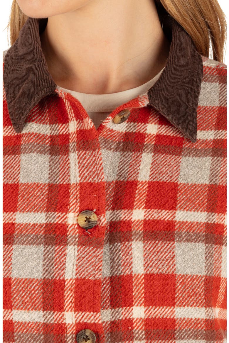 Nomad Plaid Shacket, Alternate, color, GOLDEN OAK